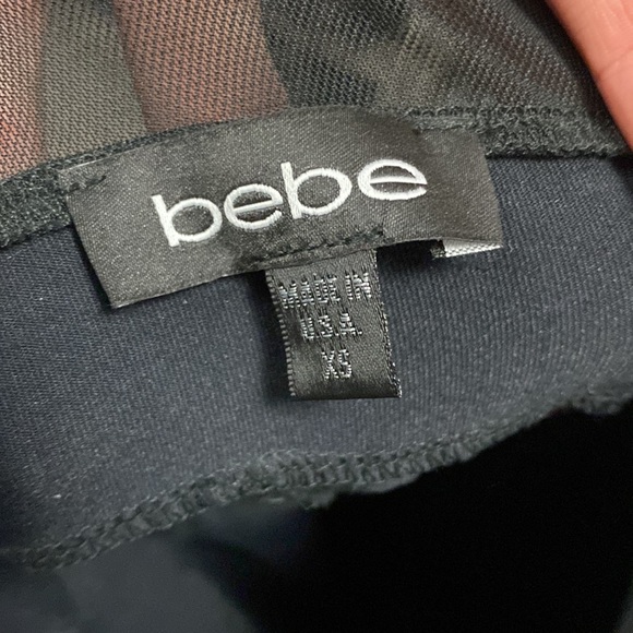 Bebe peplum mesh dress - Picture 4 of 4